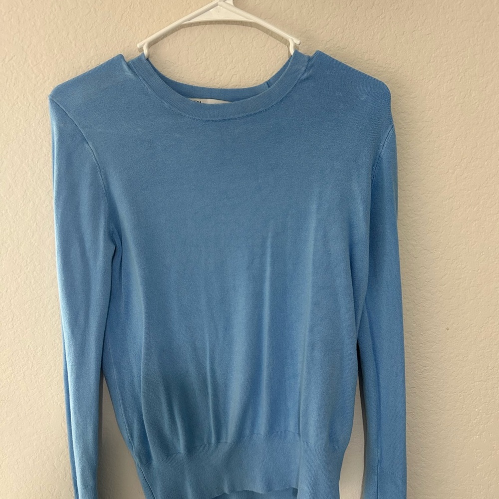 Zara Sky Blue Knit Top